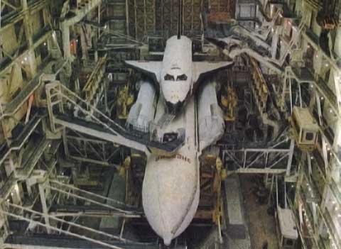 Buran in der Montagehalle; Credit: Energia