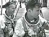 John Yong (rechts) und Michael Collins beim Training; Credit: NASA
